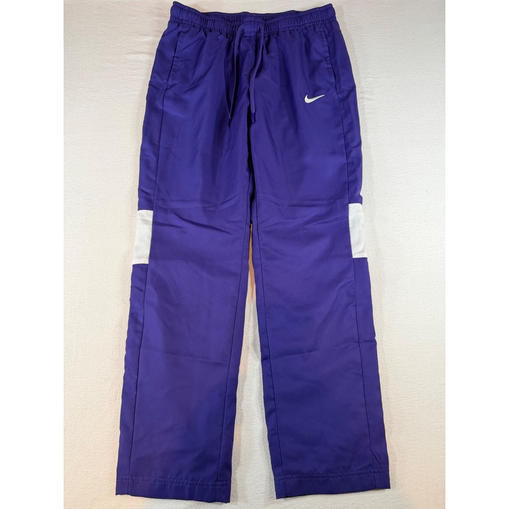 Nike Dri-FIT Mens Purple Basketball Side Snap Warm Up Pants Size L
